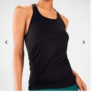 Fabletics Black Ruched Tank